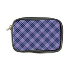 Purple Plaid Tartan 1 Diagonal Coin Purse Front