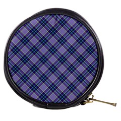 Purple Plaid Tartan 1 Diagonal Mini Makeup Bag by dressshop