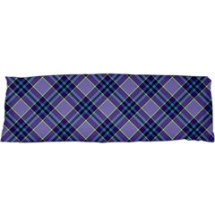 Purple Plaid Tartan 1 Diagonal 21 x63  Body Pillow Case Dakimakura (two Sides) by dressshop