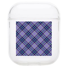 Purple Plaid Tartan 1 Diagonal Soft Tpu Airpods 1/2 Case by dressshop