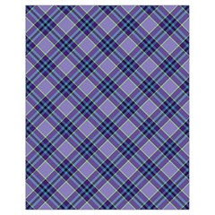 Purple Plaid Tartan 1 Diagonal Drawstring Bag (small) by dressshop