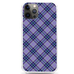 Purple Plaid Tartan 1 Diagonal Iphone 12 Pro Max Tpu Uv Print Case by dressshop