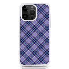 Purple Plaid Tartan 1 Diagonal Iphone 14 Pro Max Tpu Uv Print Case by dressshop