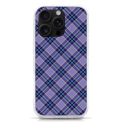 Purple Plaid Tartan 1 Diagonal Iphone 16 Pro Tpu Uv Print Case by dressshop