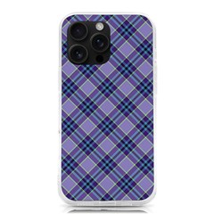 Purple Plaid Tartan 1 Diagonal Iphone 16 Pro Max Tpu Uv Print Case by dressshop