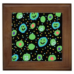 Doodle Dot Drawing Framed Tile by Salmanaz77