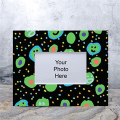 Doodle Dot Drawing White Tabletop Photo Frame 4 x6  by Salmanaz77