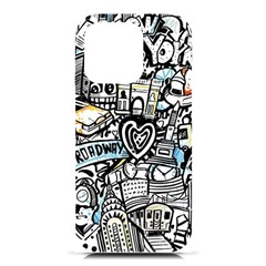 Doodle New York City Nyc Iphone 16 Pro Black Uv Print Pc Hardshell Case by Salmanaz77