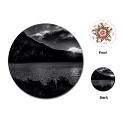 Nahuel Huapi Lake And Andes Range Mountains Landscape, Bariloche, Argentina Playing Cards Single Design (round) by dflcprintsclothing