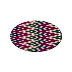 Pattern Zigzag Stripe Design Sticker Oval (100 Pack) by Maspions