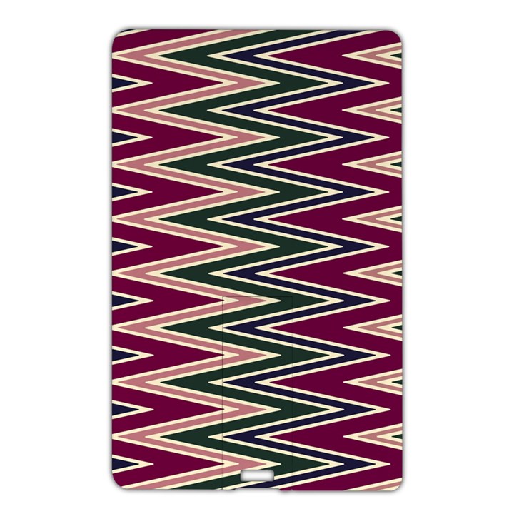 Pattern Zigzag Stripe Design Name Card Style USB Flash Drive