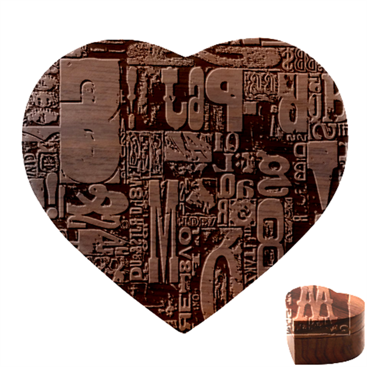 3d Letters Macro Wooden Letters Letters Textures Heart Wood Jewelry Box