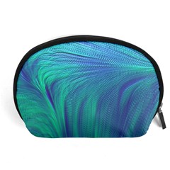 Psicodelia Zyguratti Texture Cyanturquoise Accessory Pouch (large) by Salmanaz77