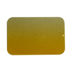 Cream Yellow To Amber Orange Linear Gradient Open Lid Metal Box (silver)   by GradientsOmbre