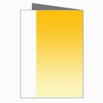 Amber Orange To Cream Yellow Linear Gradient Greeting Card Right