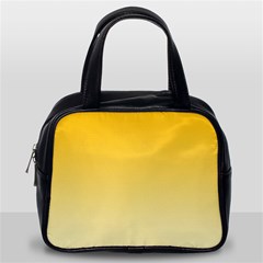 Amber Orange To Cream Yellow Linear Gradient Classic Handbag (one Side) by GradientsOmbre