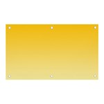 Amber Orange To Cream Yellow Linear Gradient Banner and Sign 5  x 3  Front