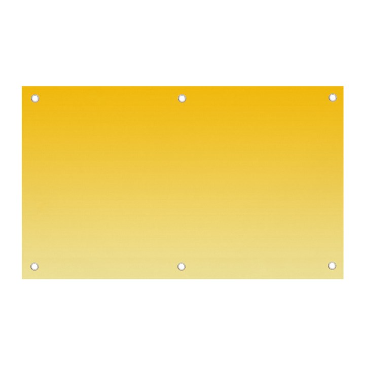 Amber Orange To Cream Yellow Linear Gradient Banner and Sign 5  x 3 