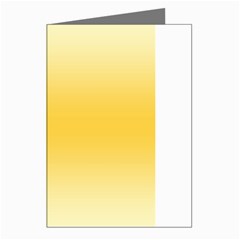 Cream Yellow To Amber Orange Bilinear Gradient Greeting Cards (pkg Of 8) by GradientsOmbre