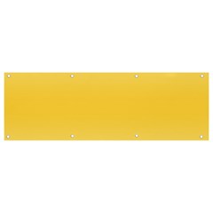 Cream Yellow To Amber Orange Bilinear Gradient Banner And Sign 9  X 3  by GradientsOmbre