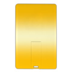 Amber Orange To Cream Yellow Bilinear Gradient Name Card Style Usb Flash Drive by GradientsOmbre