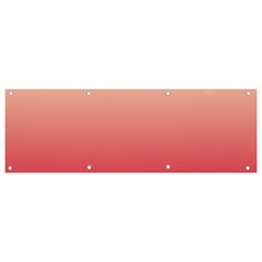 Cream Yellow To Crimson Red Linear Gradient Banner And Sign 9  X 3  by GradientsOmbre