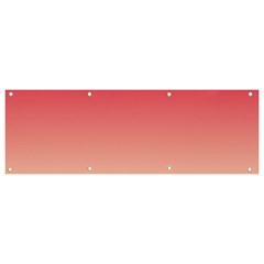 Crimson Red To Cream Yellow Linear Gradient Banner And Sign 9  X 3  by GradientsOmbre