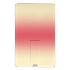 Cream Yellow To Crimson Red Bilinear Gradient Name Card Style Usb Flash Drive by GradientsOmbre