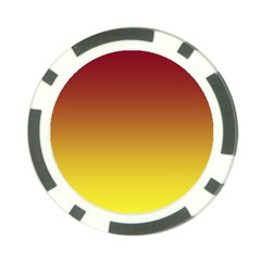 Burgundy Red To Electric Yellow Linear Gradient Poker Chip Card Guard (10 Pack) by GradientsOmbre