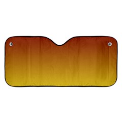 Burgundy Red To Electric Yellow Linear Gradient Car Windshield Sunshade by GradientsOmbre