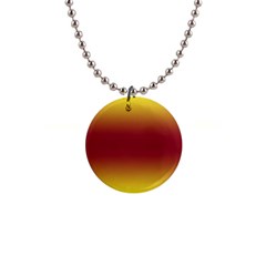 Electric Yellow To Burgundy Red Bilinear Gradient 1  Button Necklace by GradientsOmbre