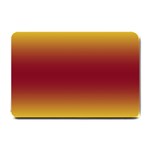 Electric Yellow To Burgundy Red Bilinear Gradient Small Doormat 24 x16  Door Mat