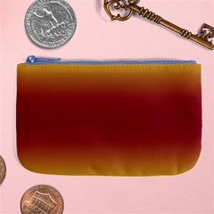 Electric Yellow To Burgundy Red Bilinear Gradient Large Coin Purse by GradientsOmbre