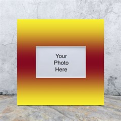 Electric Yellow To Burgundy Red Bilinear Gradient White Box Photo Frame 4  X 6  by GradientsOmbre