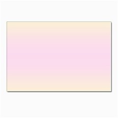 Cream Yellow To Pink Lace Bilinear Gradient Postcard 4 x 6  (pkg Of 10) by GradientsOmbre