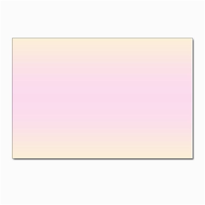 Cream Yellow To Pink Lace Bilinear Gradient Postcards 5  x 7  (Pkg of 10)