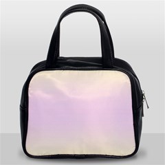 Cream Yellow To Pink Lace Bilinear Gradient Classic Handbag (two Sides) by GradientsOmbre