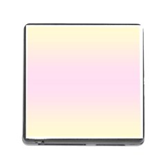 Cream Yellow To Pink Lace Bilinear Gradient Memory Card Reader (square 5 Slot) by GradientsOmbre