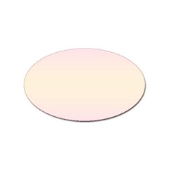 Pink Lace To Cream Yellow Bilinear Gradient Sticker Oval (100 Pack) by GradientsOmbre