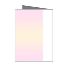 Pink Lace To Cream Yellow Bilinear Gradient Mini Greeting Cards (pkg Of 8) by GradientsOmbre