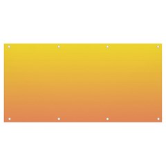 Electric Yellow To Coral Pink Linear Gradient Banner And Sign 8  X 4  by GradientsOmbre