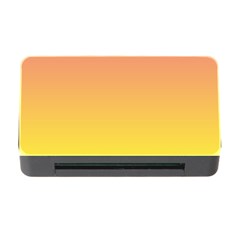 Coral Pink To Electric Yellow Linear Gradient Memory Card Reader With Cf by GradientsOmbre