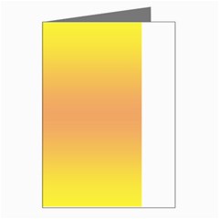 Electric Yellow To Coral Pink Bilinear Gradient Greeting Card by GradientsOmbre