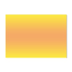 Electric Yellow To Coral Pink Bilinear Gradient Crystal Sticker (a4) by GradientsOmbre