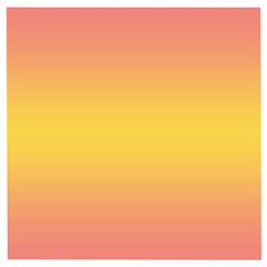 Coral Pink To Electric Yellow Bilinear Gradient Wooden Puzzle Square by GradientsOmbre