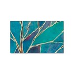 Aqua Batik, Abstract, Colorful Sticker (Rectangular) Front