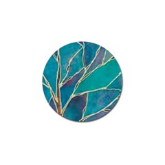 Aqua Batik, Abstract, Colorful Golf Ball Marker by kyorashop23