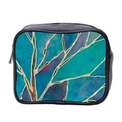 Aqua Batik, Abstract, Colorful Mini Toiletries Bag (two Sides) by kyorashop23