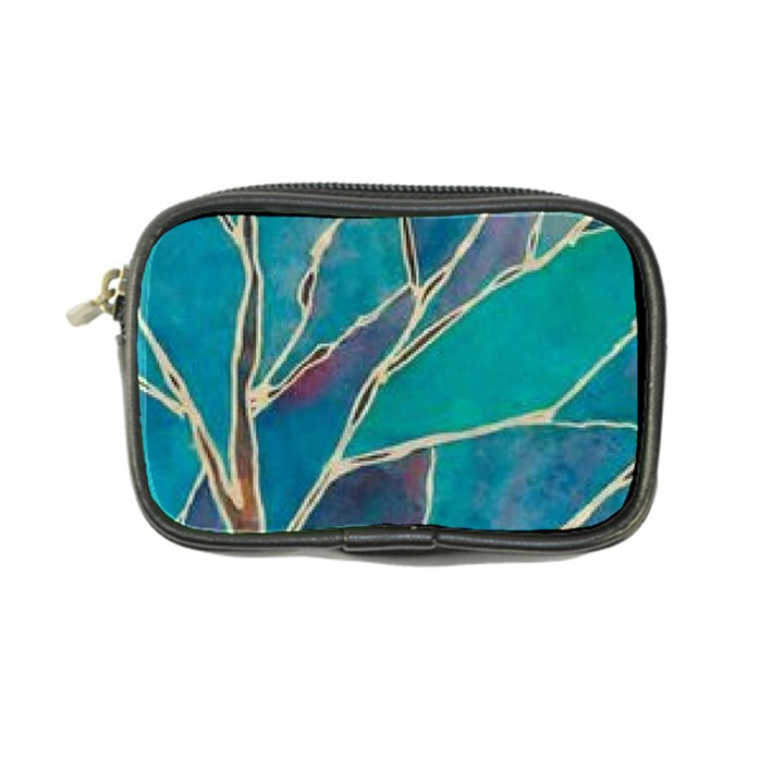 Aqua Batik, Abstract, Colorful Coin Purse