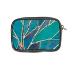 Aqua Batik, Abstract, Colorful Coin Purse Back